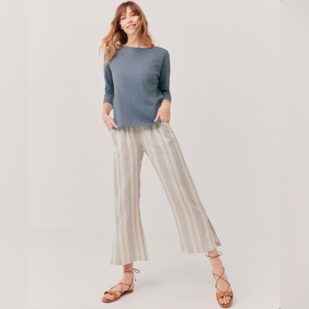 Pact East Coast Stripe The Coastal Daily Pant - Cropped
